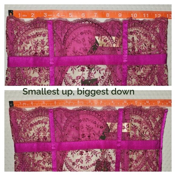 NWT Dita Von Teese Severine Rubine Red Suspender Garter Belt Cincher Size M - Picture 5 of 5